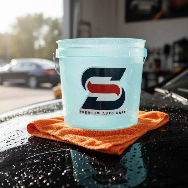 Blue 3.5 Gallon Wash Bucket with Grit Guard - Image 2